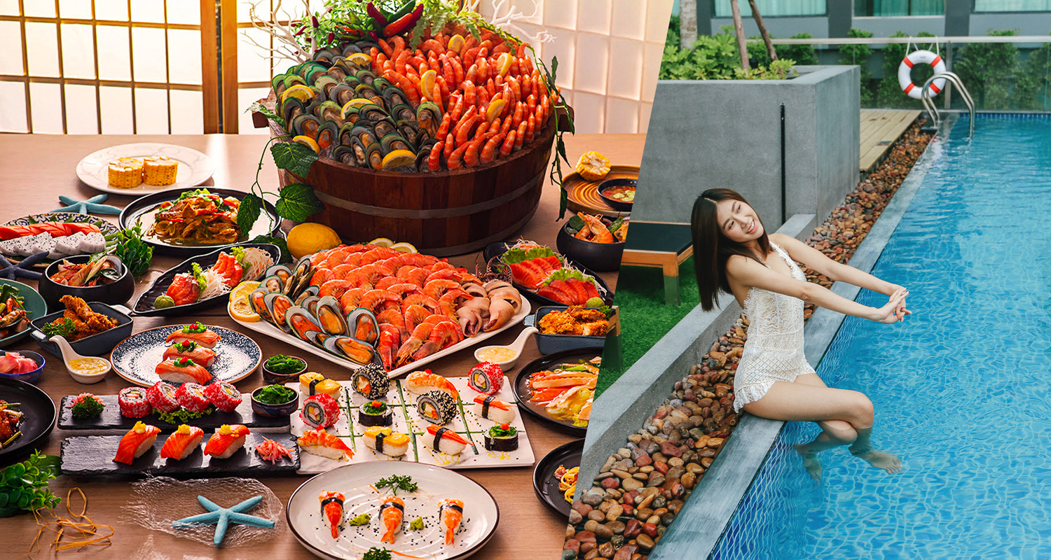 M Pattaya โรงแรม 4 ดาวโปรแรง ห้องพัก + BBQ Seafood Buffet จัดเต็มอลังการ