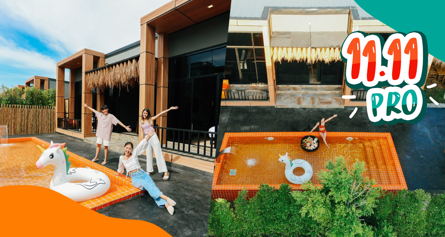  11 11 PRO  The Pool Villa Resort and Cafe Bangsaen                                                  