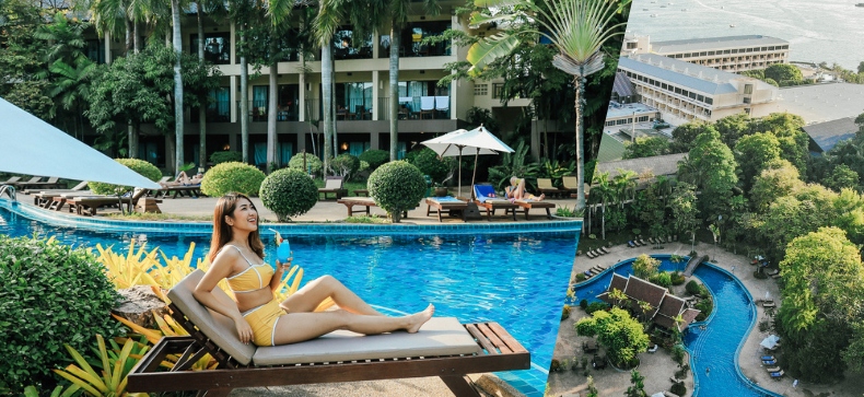 Super Sale] The Green Park Resort Pattaya สระว่ายน้ำใหญ่อลังการ  รวมอาหารเช้าและอาหารเย็นสุดคุ้ม - Makalius.Co.Th