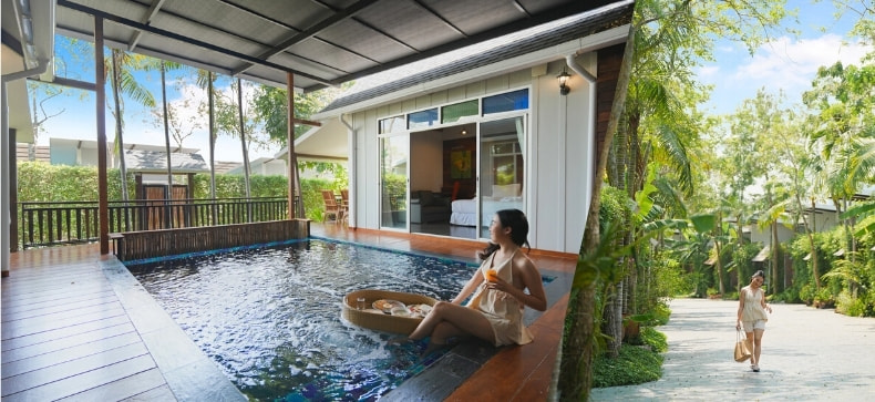 พูลวิลล่าสไตล์บาหลี สระน้ำส่วนตัวในบ้าน มีอ่างทุกห้อง พร้อมอาหารเช้า By  Forest Pool Villas By Ip Plus - Makalius.Co.Th